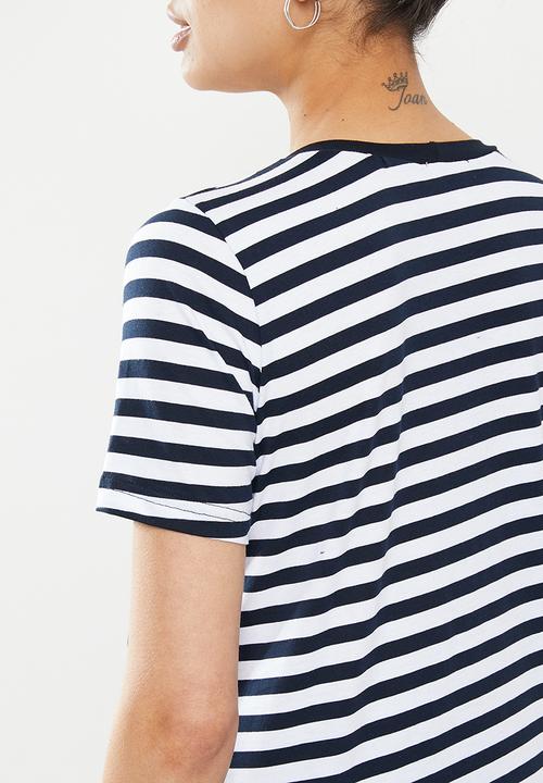 edit Maternity - Maternity 2-pack short sleeve tee - navy & white