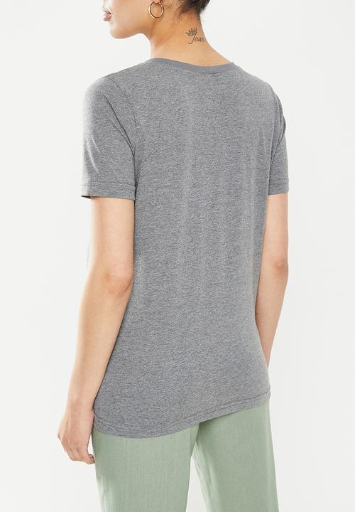 edit Maternity - Maternity 2 pack short sleeve tee - grey & white 