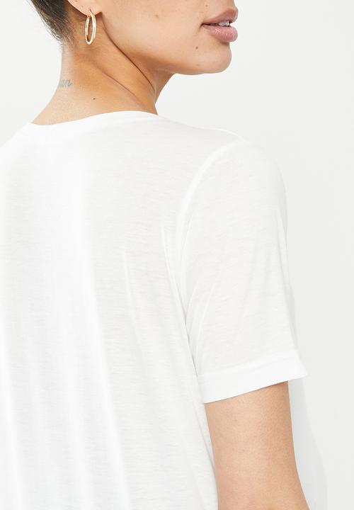 edit Maternity - Maternity 2 pack short sleeve tee - grey & white 