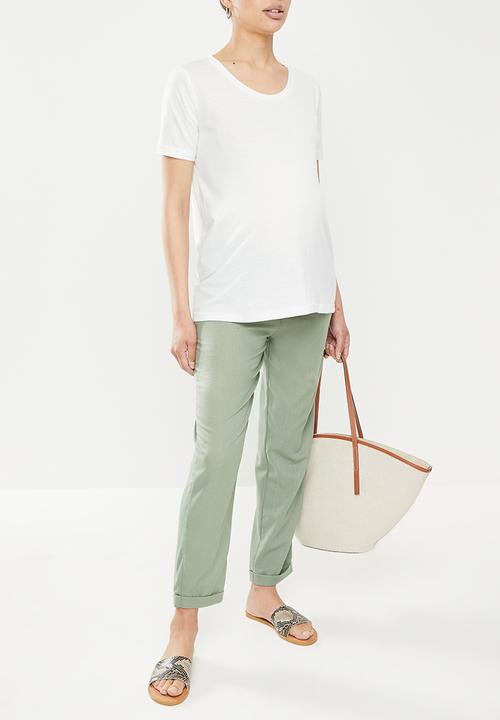 edit Maternity - Maternity 2 pack short sleeve tee - grey & white 