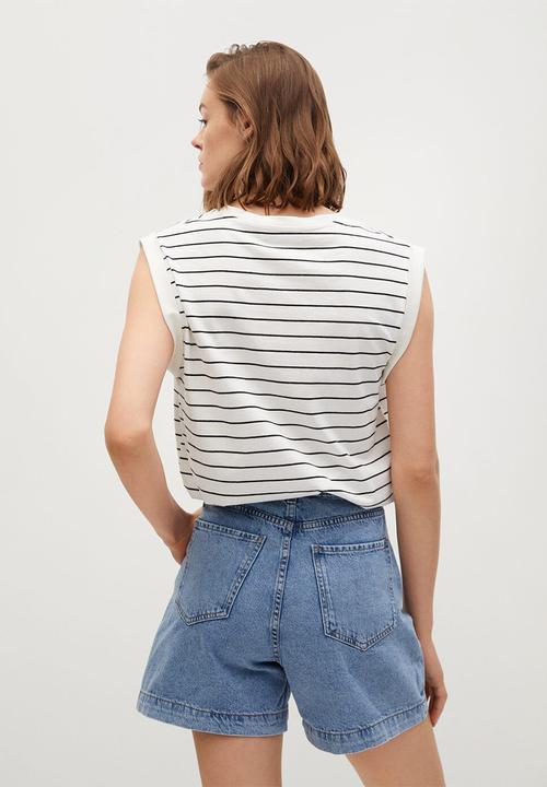 MANGO - Shorts regina - open blue
