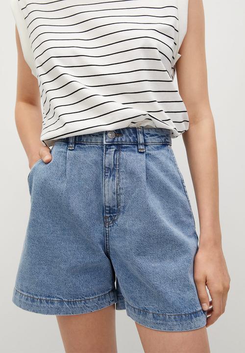 MANGO - Shorts regina - open blue