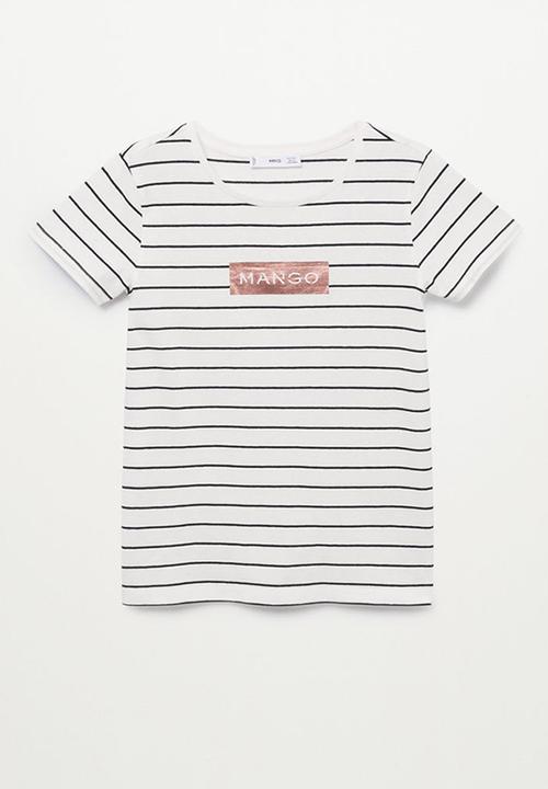 MANGO - T-shirt pstmango - natural
