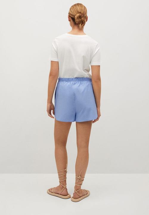 MANGO - T-shirt pstilu - white