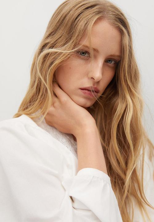 MANGO - Blouse water - natural