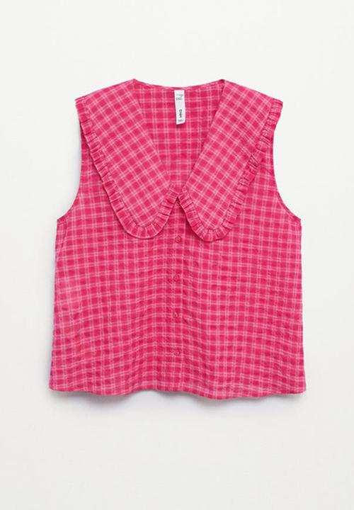 MANGO - Blouse greta - bright pink