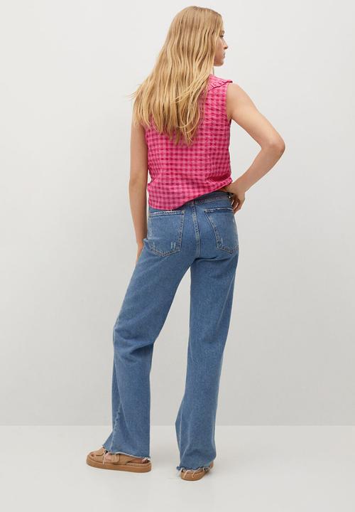MANGO - Blouse greta - bright pink