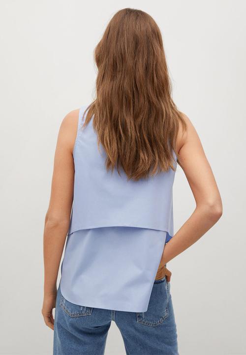 MANGO - Blouse adeu-h - light pastel blue