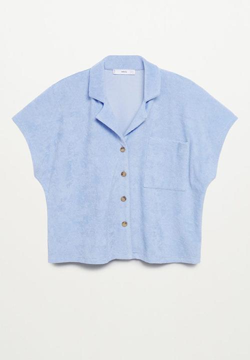 MANGO - Polo shirt ely - light pastel blue