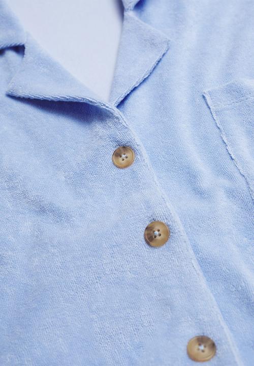 MANGO - Polo shirt ely - light pastel blue