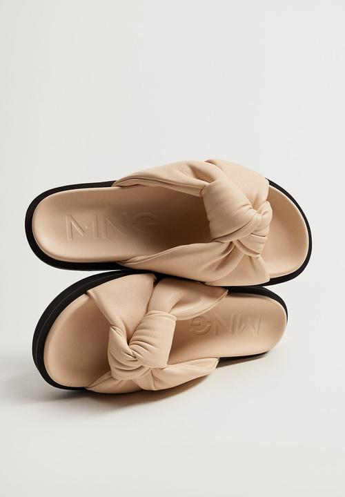 MANGO - Ponta sandal - light beige