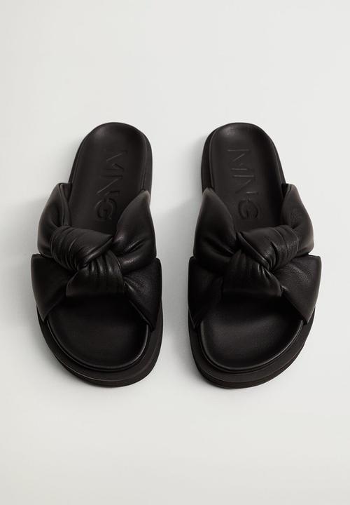MANGO - Ponta sandal - black