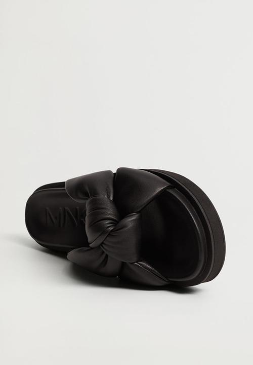 MANGO - Ponta sandal - black