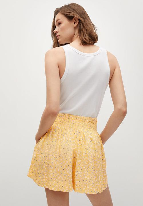 MANGO - Shorts rebecca - yellow