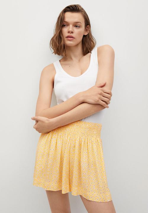 MANGO - Shorts rebecca - yellow