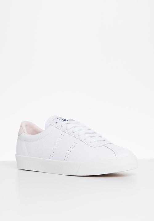 SUPERGA - 2843 club s leather canvas - white pink pale lilac