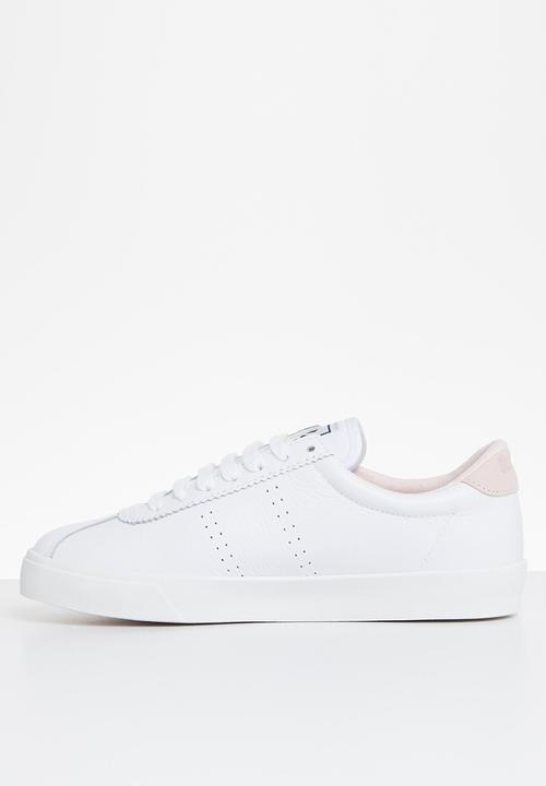 SUPERGA - 2843 club s leather canvas - white pink pale lilac