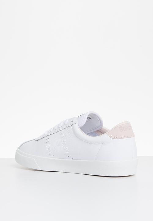 SUPERGA - 2843 club s leather canvas - white pink pale lilac