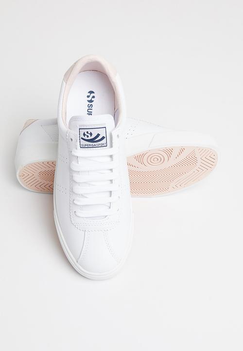 SUPERGA - 2843 club s leather canvas - white pink pale lilac