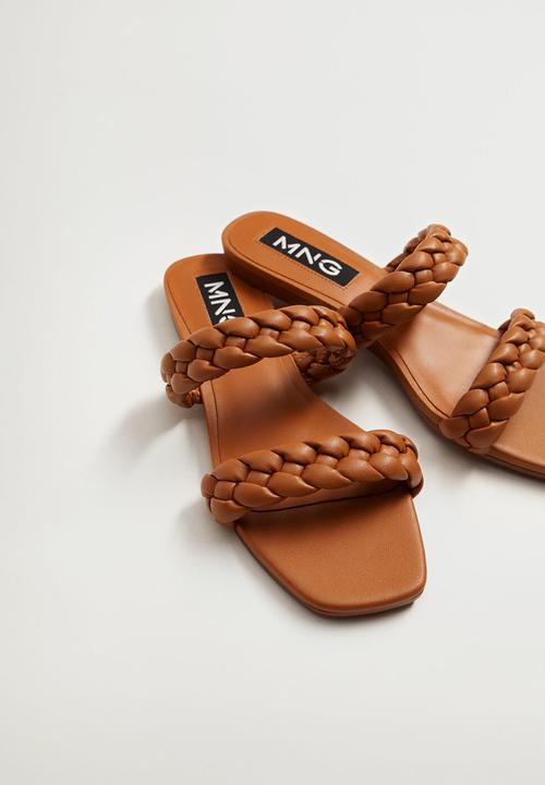 MANGO - Mulan sandal - medium brown
