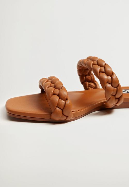MANGO - Mulan sandal - medium brown