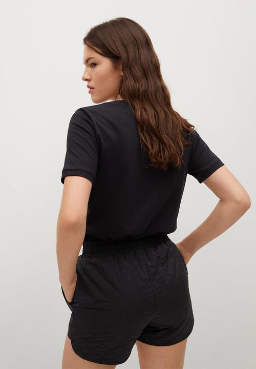 MANGO - T-shirt psttoge - black