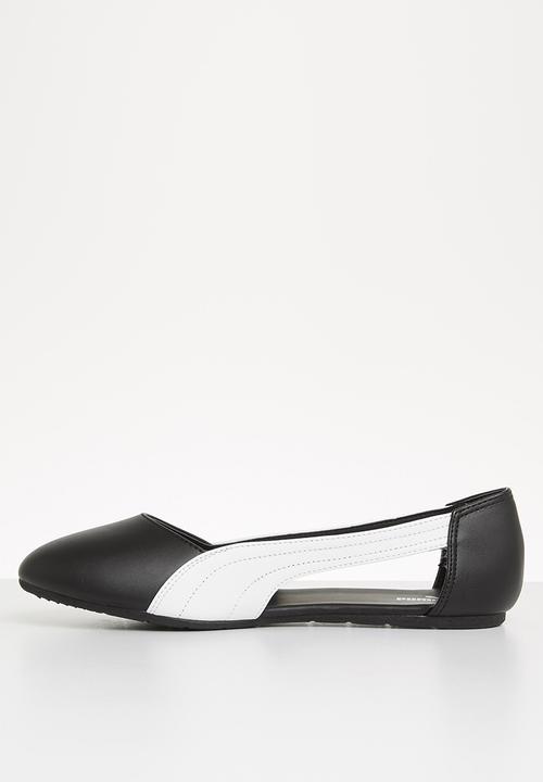 PUMA - Basic ballerina cut out - puma black-puma white