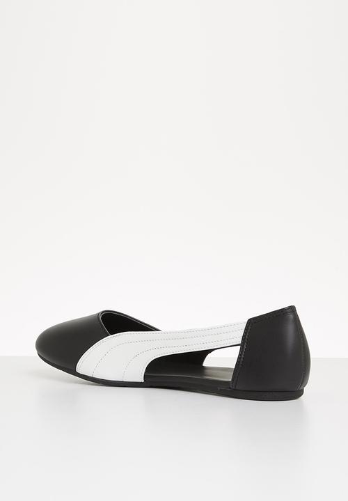 PUMA - Basic ballerina cut out - puma black-puma white