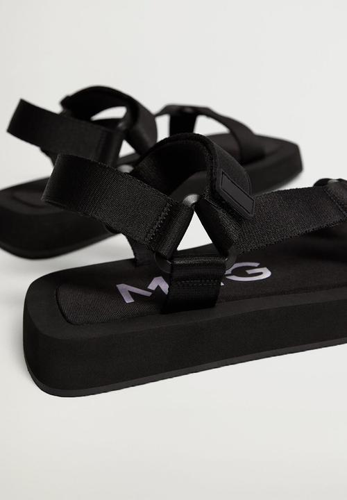 MANGO - Playo sandal - black