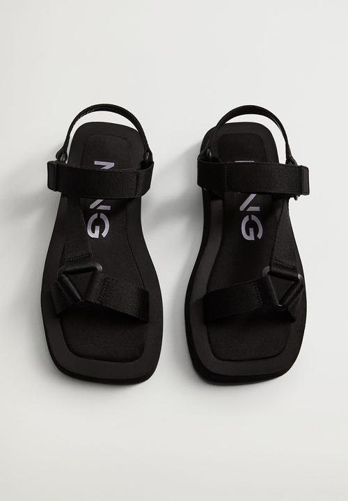 MANGO - Playo sandal - black