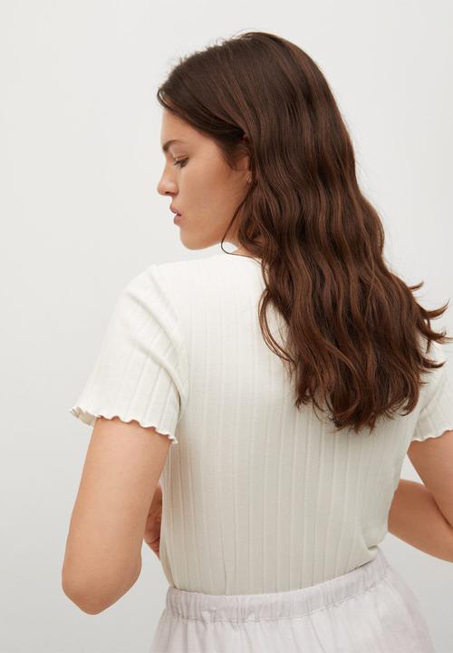 MANGO - T-shirt hera - white