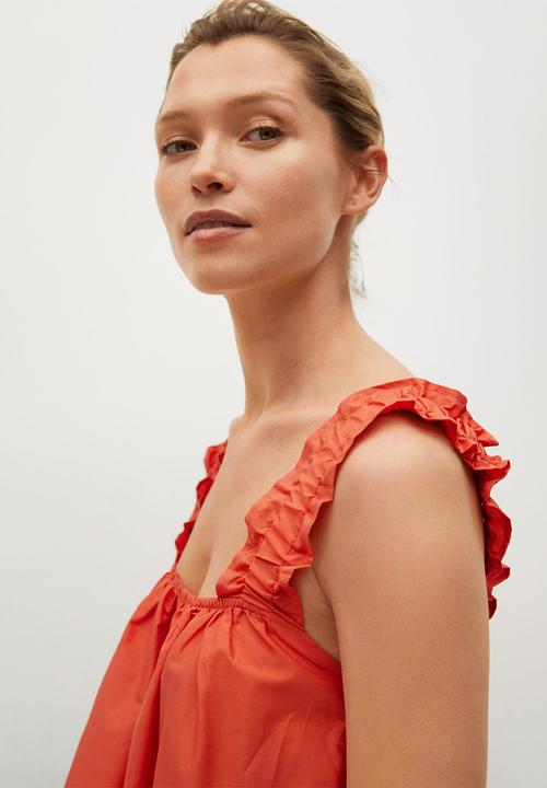 MANGO - Dress delos - medium red