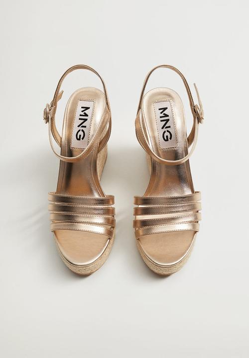MANGO - Girl wedge - gold