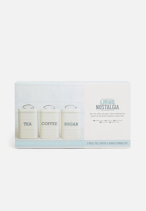 Living Nostalgia - TCS canisters Gift set - antique cream
