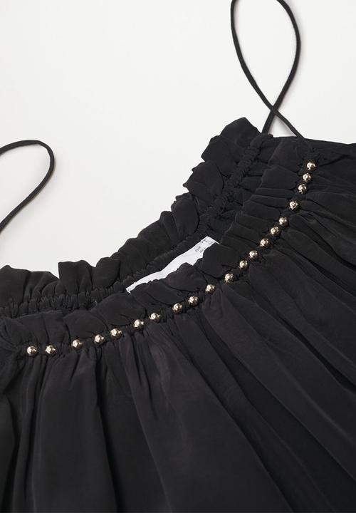 MANGO - Dress vale - black