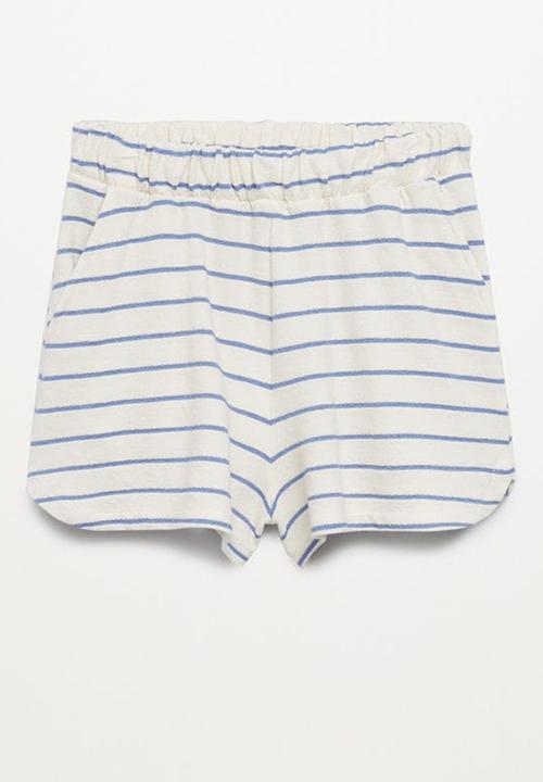 MANGO - Shorts cali - light pastel & blue