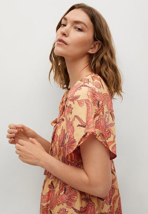 MANGO - Dress indra - yellow