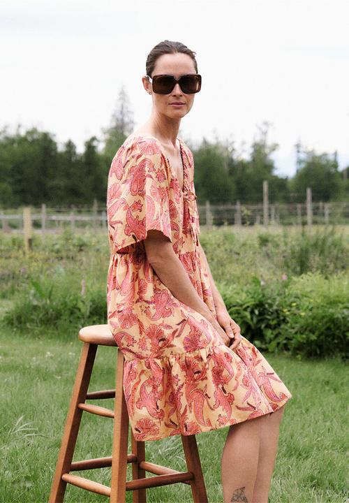 MANGO - Dress indra - yellow