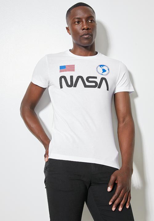 Superbalist - Nate nasa printed crew neck tee - white