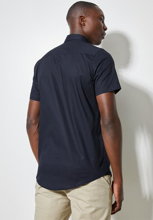 Superbalist - Slim fit short sleeve shirt - navy