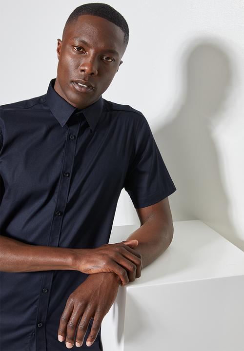 Superbalist - Slim fit short sleeve shirt - navy