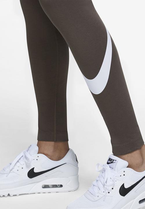 Nike - Nsw essntl gx mr legging swsh - ironstone & white
