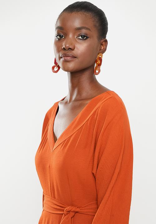 AMANDA LAIRD CHERRY - Tugela dress - rust