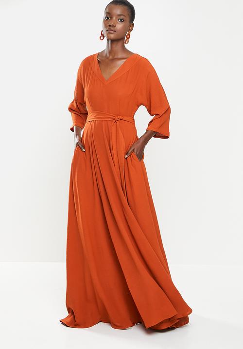 AMANDA LAIRD CHERRY - Tugela dress - rust
