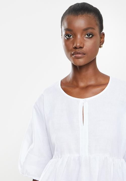 AMANDA LAIRD CHERRY - Twins dress - white
