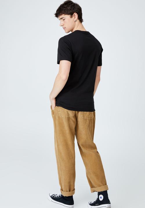 Cotton On - Tbar text t-shirt - black