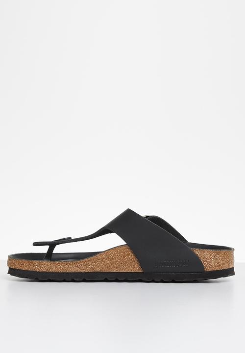 Birkenstock - Gizeh big buckle smooth leather narrow - black