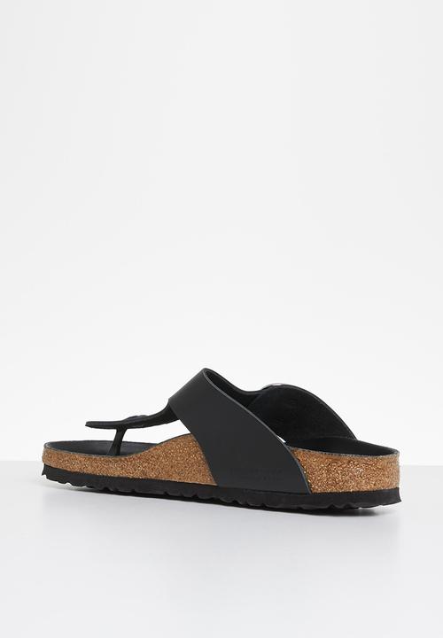 Birkenstock - Gizeh big buckle smooth leather narrow - black