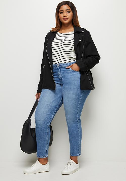edit Plus - Relaxed ponti biker - black