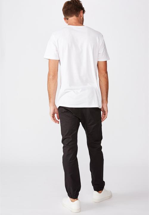 Cotton On - Drake cuffed pant - true black